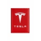 Tesla Logolu Deri Ruhsat Kabı – Şık Araç Evrak Kabı & Kimlik Kartlık