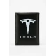 Tesla Logolu Uyumlu  Ruhsat Kabı – Şık Araç Evrak Kabı & Kimlik Kartlık