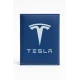 Tesla Logolu Deri Ruhsat Kabı – Şık Araç Evrak Kabı & Kimlik Kartlık