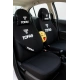 Tofaş 9 Parça Oto Koltuk Kılıf Seti (Ön + Arka Set, 2 Boyun Yastığı, 2 Kemer Kılıfı, Emoji Yastık)