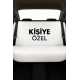 Kişiye Özel 8 Parça Oto Koltuk Kılıf Seti (Ön+Arka Set, 2 Boyun Yastık,2 Kemer Kılıf) Beyaz