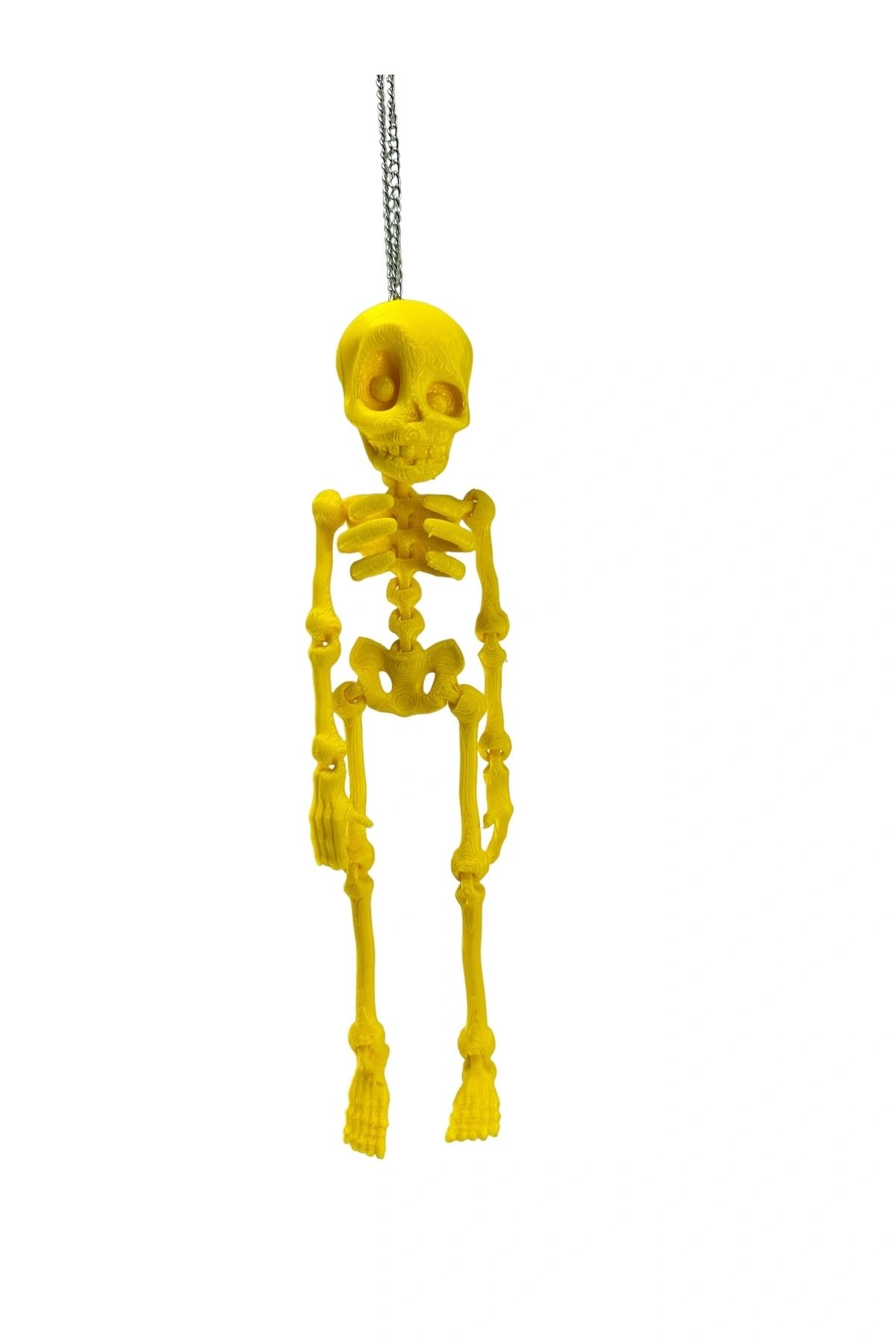 Sarı İskelet Dikiz Ayna Süsü 18 Cm Büyük