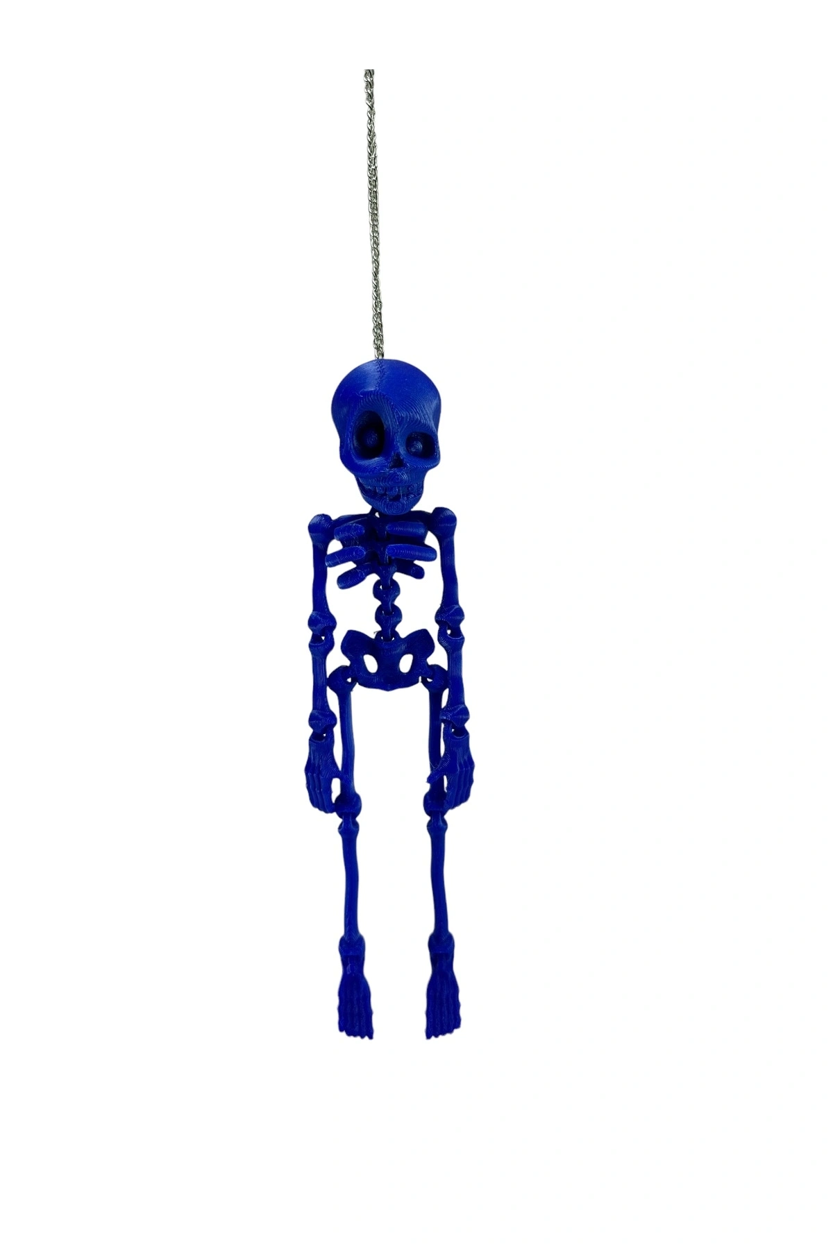 Mavi İskelet Dikiz Ayna Süsü 18 Cm Büyük