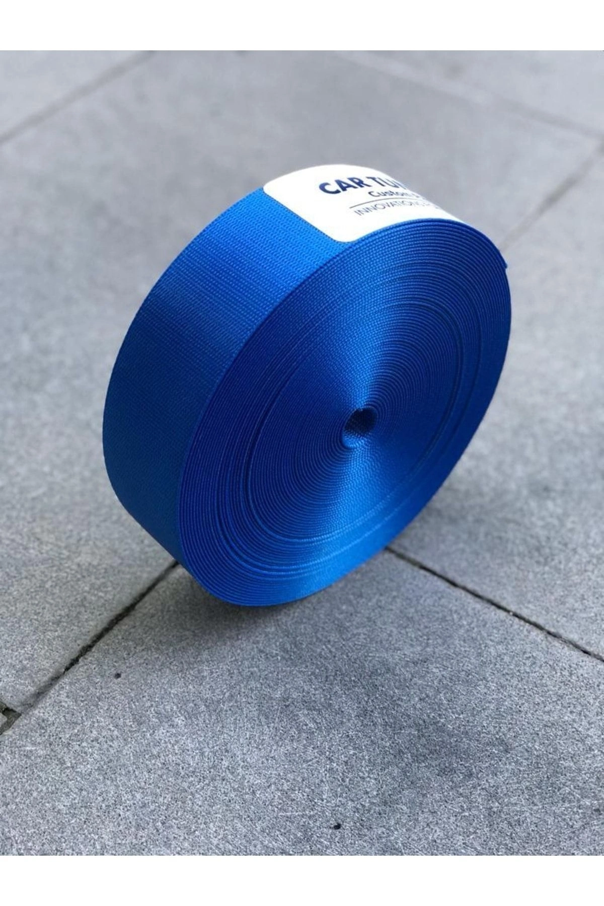 Renkli Eminiyet Kemeri Mavi (6 Metre)