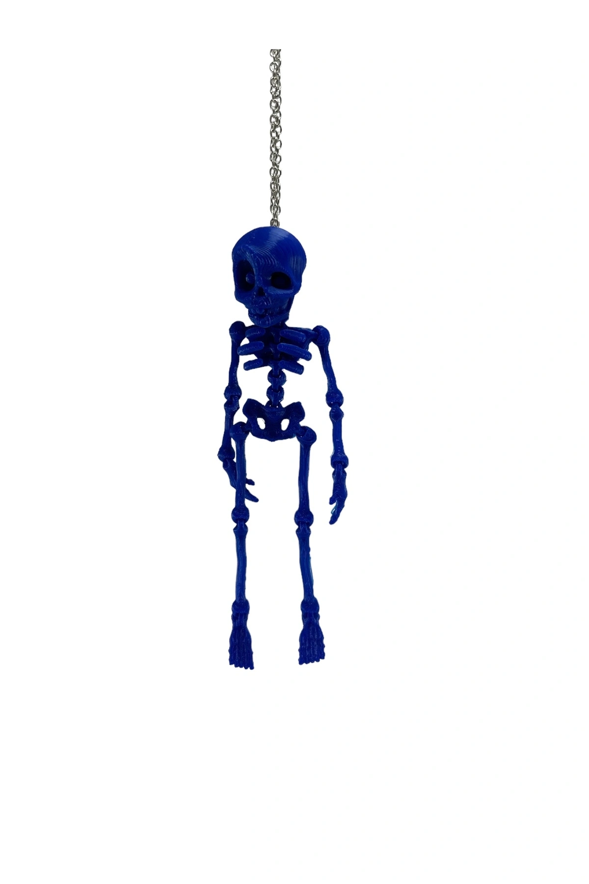 İskelet Dikiz Ayna Süsü Mavi 15 CM