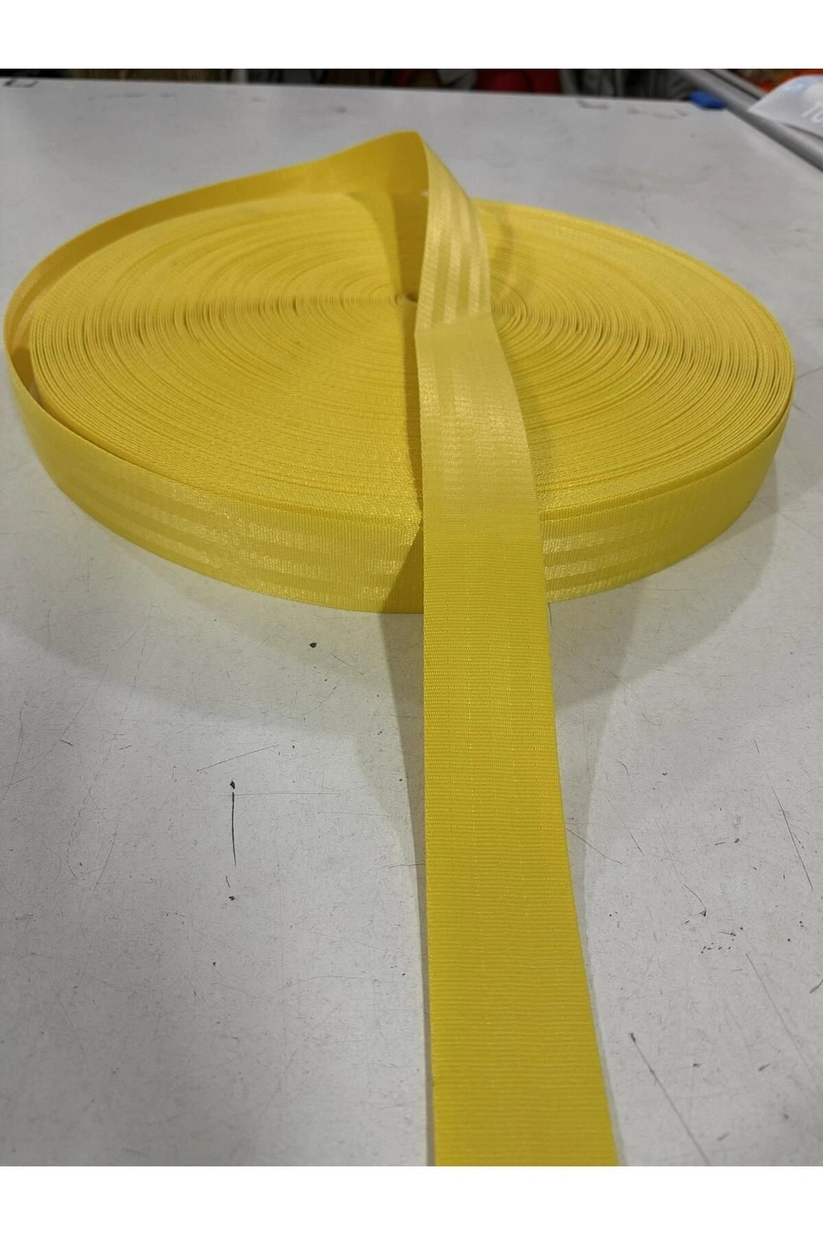 Renkli Emniyet Kemeri Sarı 50 Metre