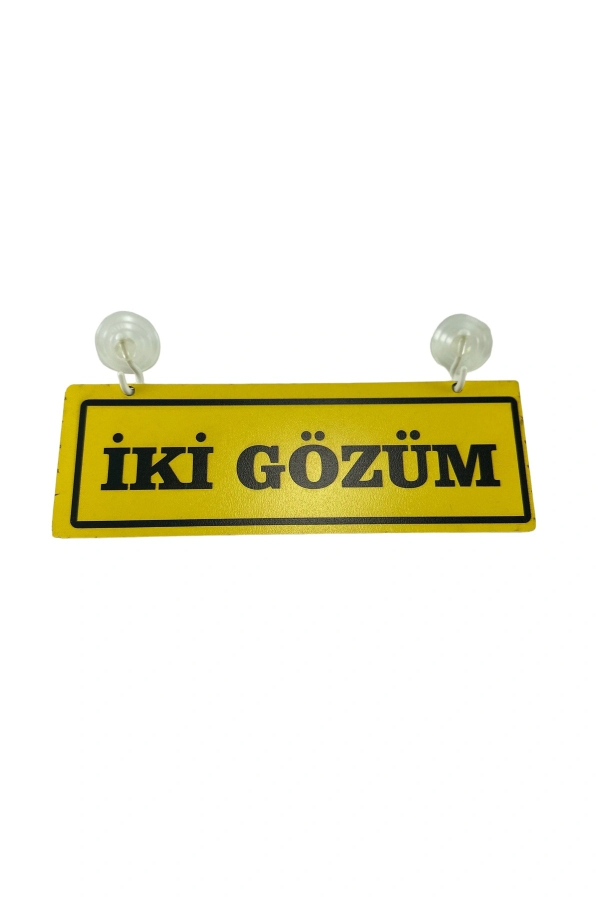 Cam Süsü Yazı ’İKİ GÖZLÜM’ Mdf Vantuzlu
