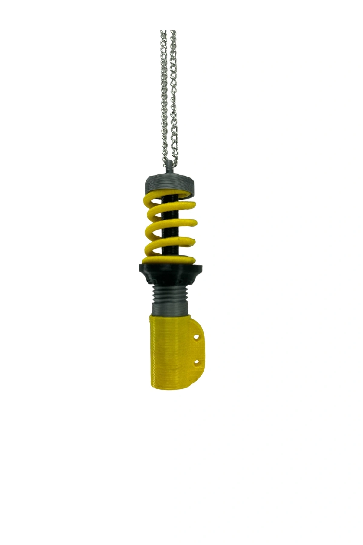 Amortisör Dikiz Ayna Süsü Anahtarlık Coilover Sarı Renkli