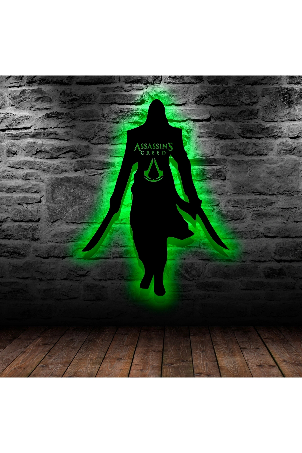 Duvar Dekoru Led Işıklı Assassin Ful RGB Ful Aydınlatmalı