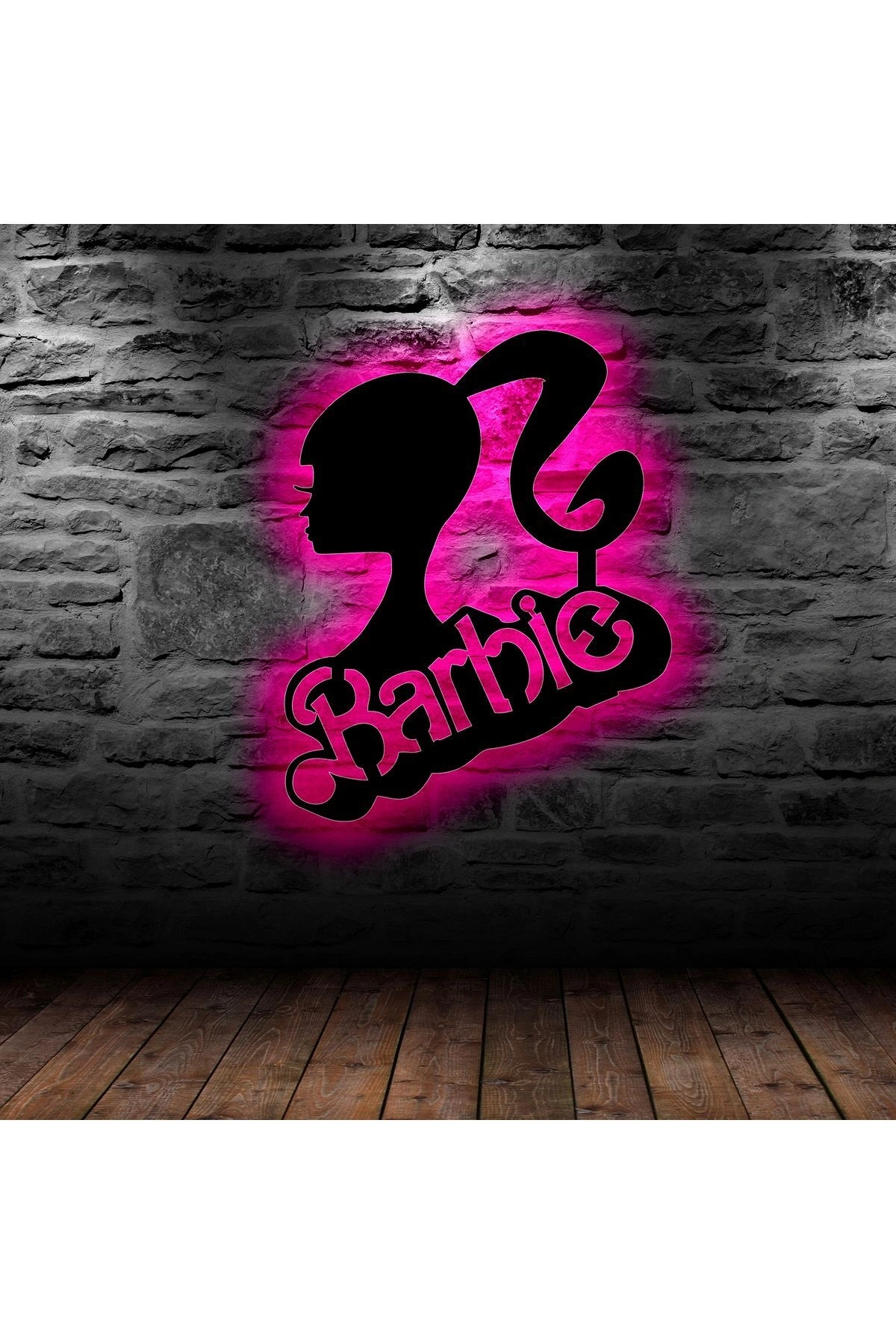 Duvar Dekoru Led Işıklı Barbie Ful Rgb Ful Aydınlatmalı