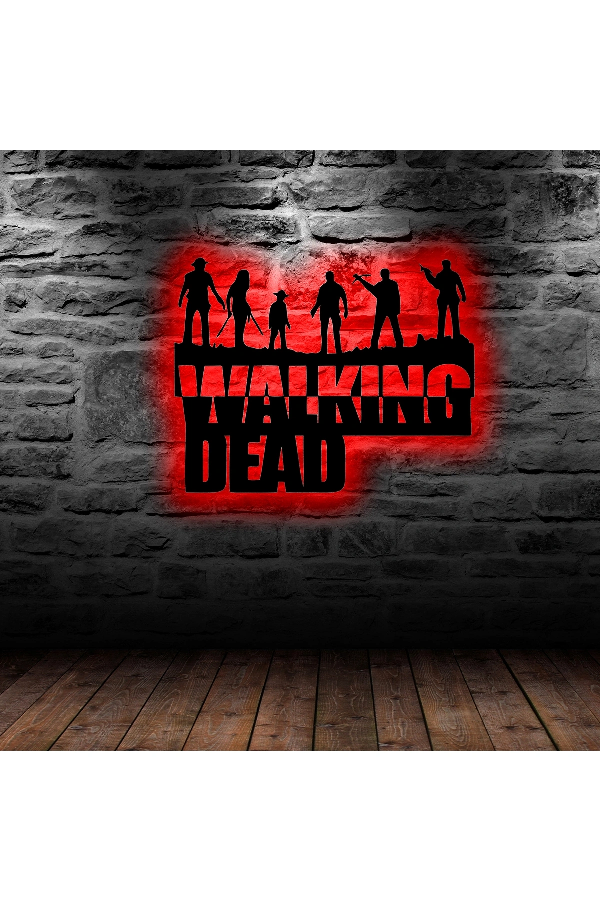 Duvar Dekoru Led Işıklı The Walking Of Dead Ful RGB Ful Aydınlatmalı