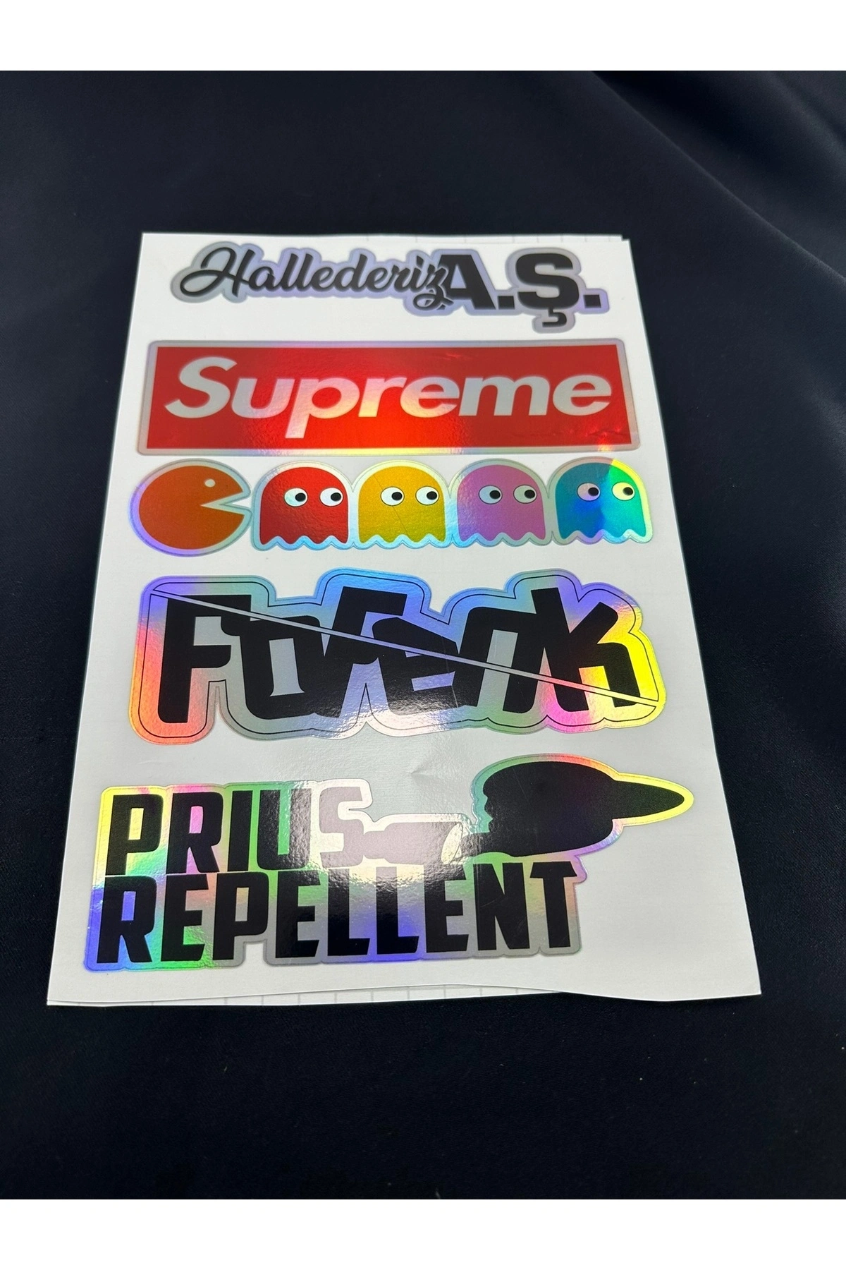 Hologram Arka Cam Sticker Etiket Model 003