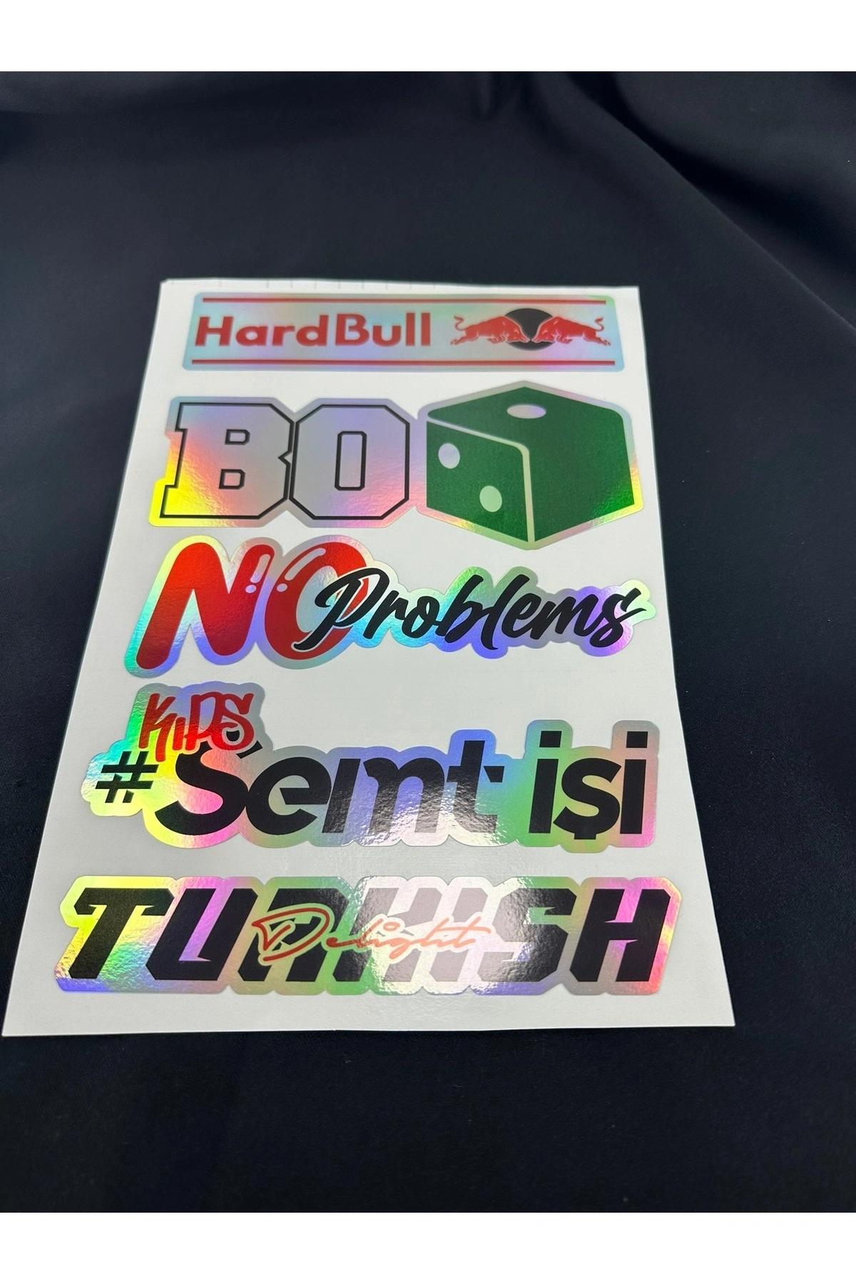 Hologram Arka Cam Sticker Etiket Model 001