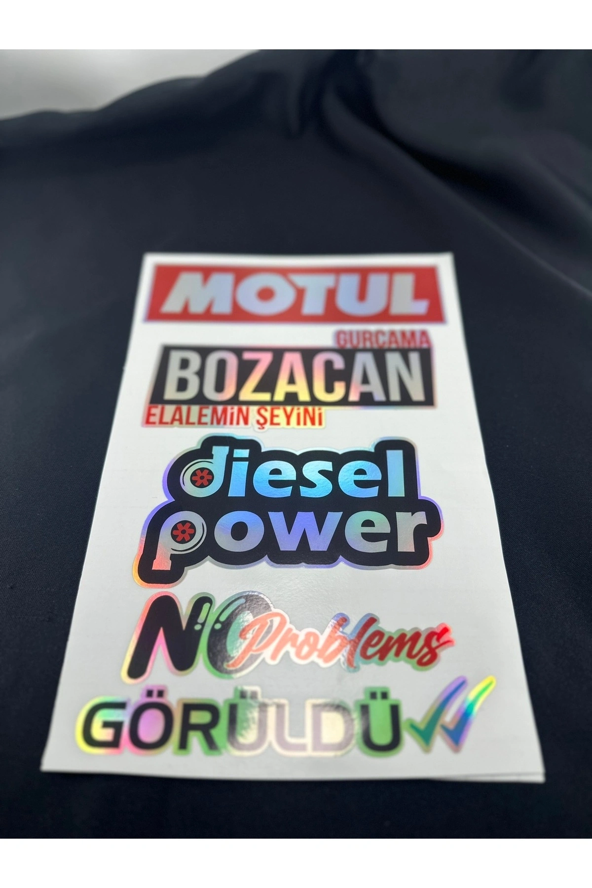 Hologram Arka Cam Sticker Etiket Model 010