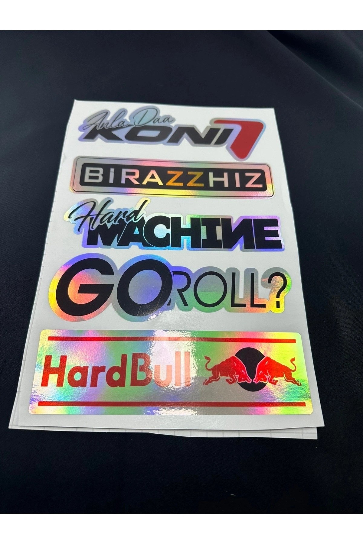 Hologram Arka Cam Sticker Etiket Model 017