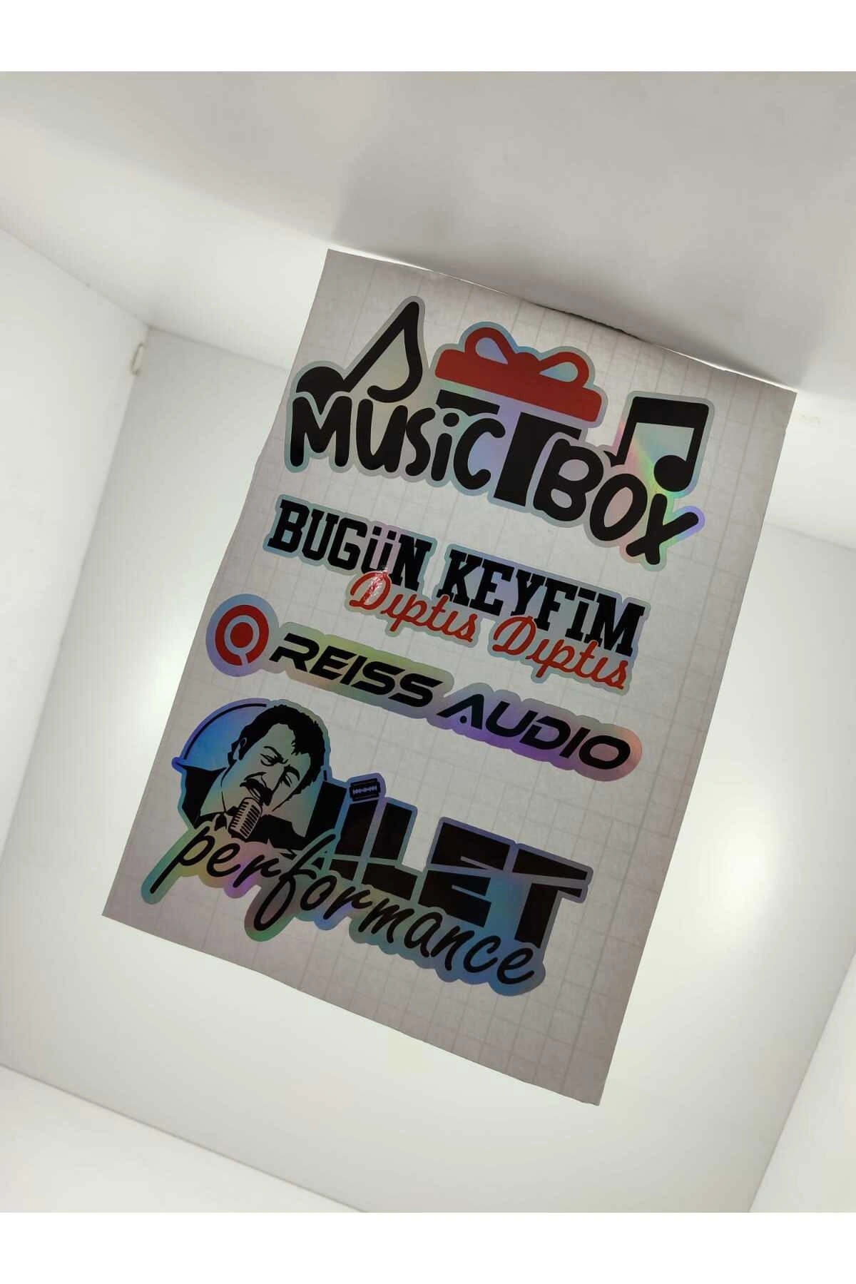 Hologram Arka Cam Sticker Etiket Model 013
