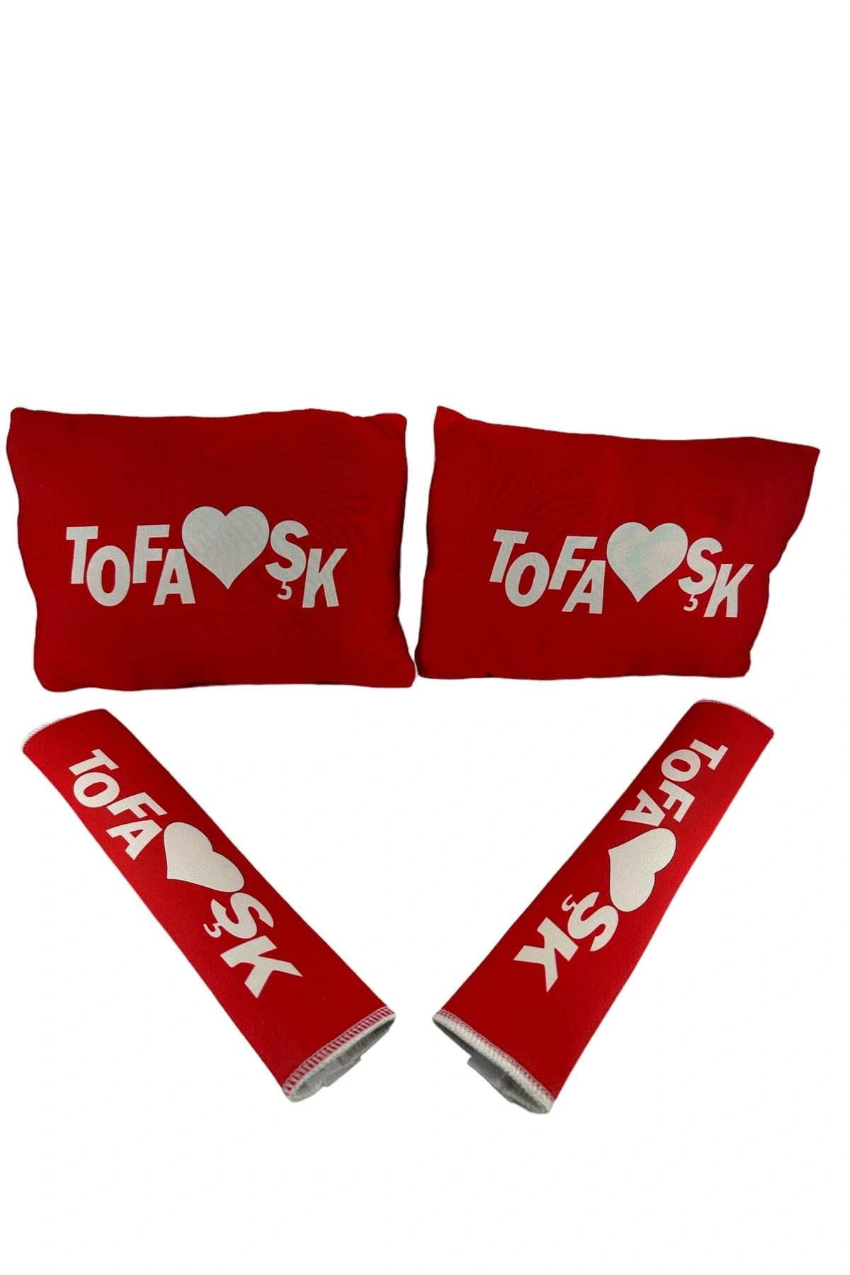 Tofaş Boyun Yastığı Emniyet Kemer Pedi Kırmızı Tofaşk