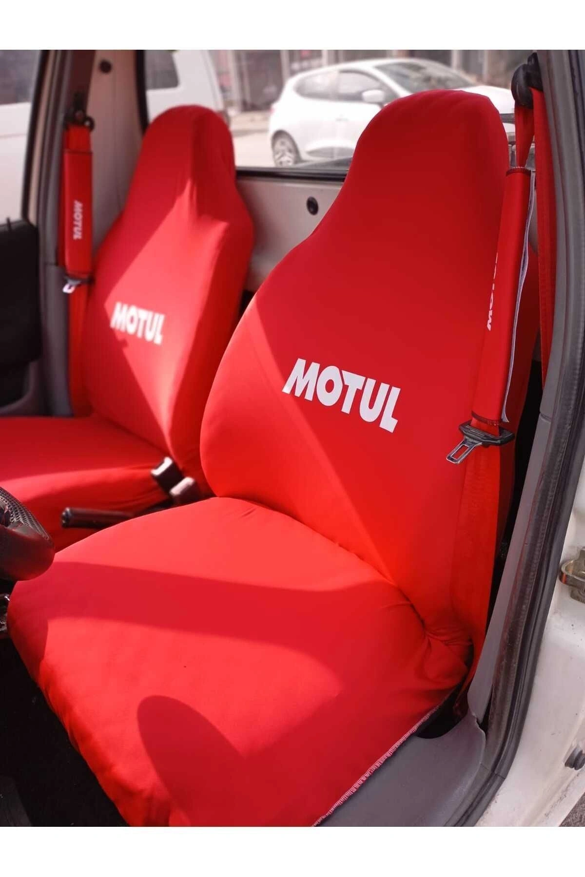 Motul Oto Servis Kılıfı Kırmızı 4 Parça (Tüm Koltuklar İçin)