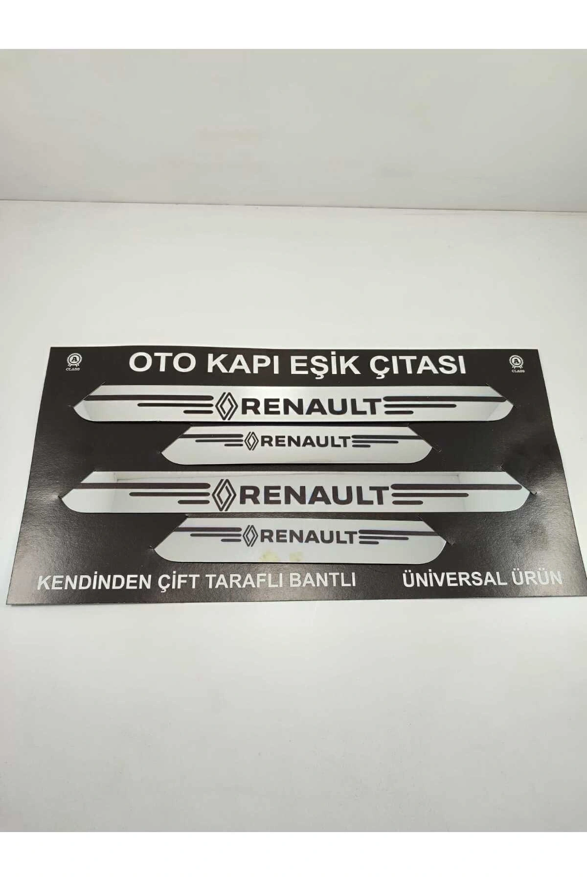 Renault Oto Kapı Eşik Çıtası 4’lü Takım Aynalı Pleksi