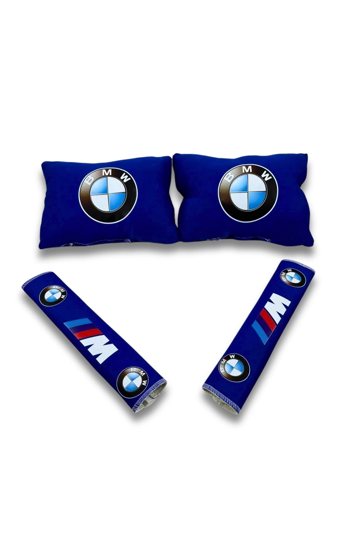 Bmw Boyun Yastığı Emniyet Kemer Pedi Mavi