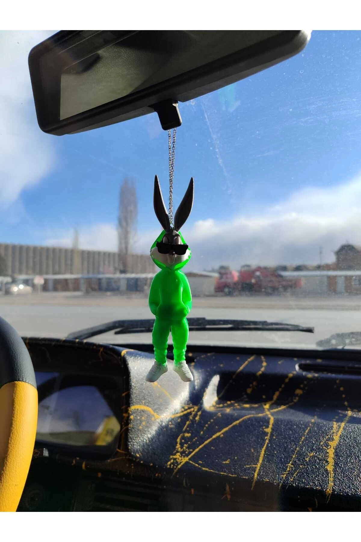Bugs Bunny Dikiz Ayna Süsü Yeşil