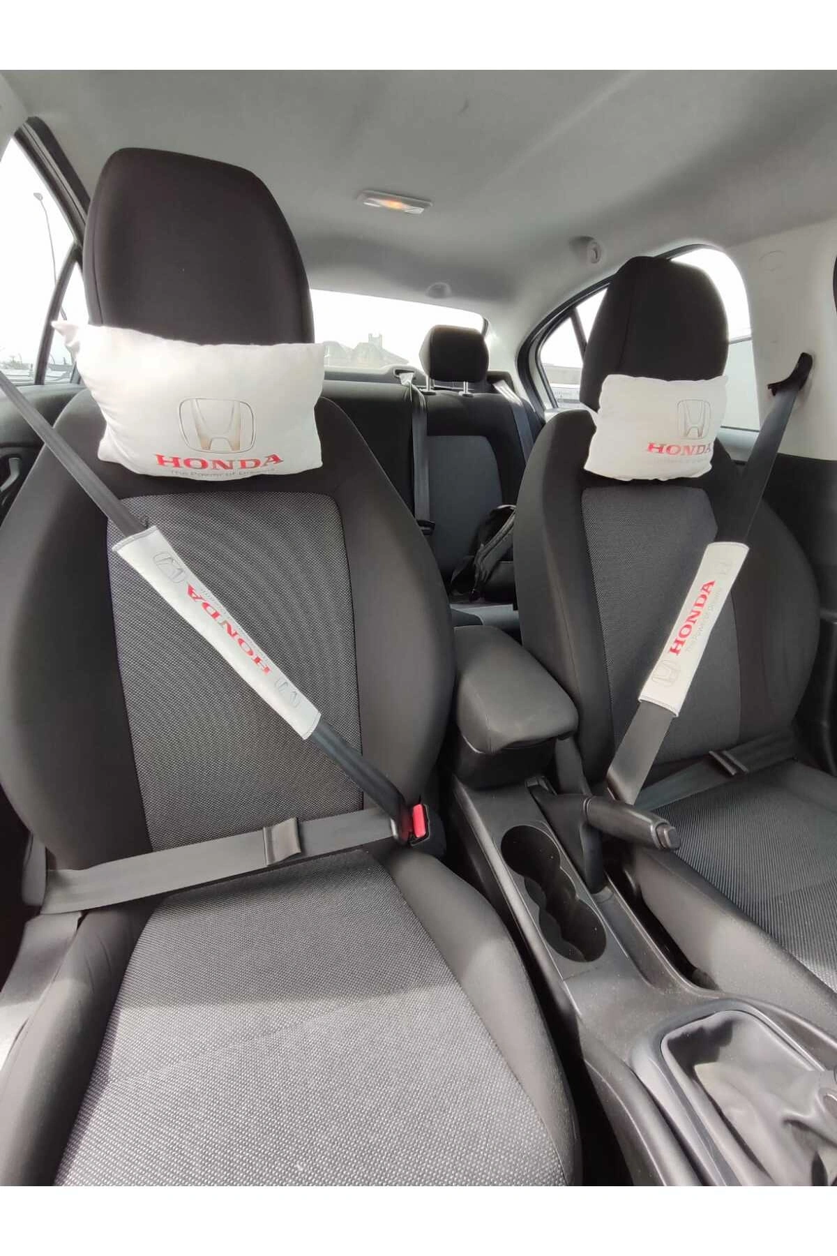 Honda Boyun Yastığı Emniyet Kemer Pedi Beyaz
