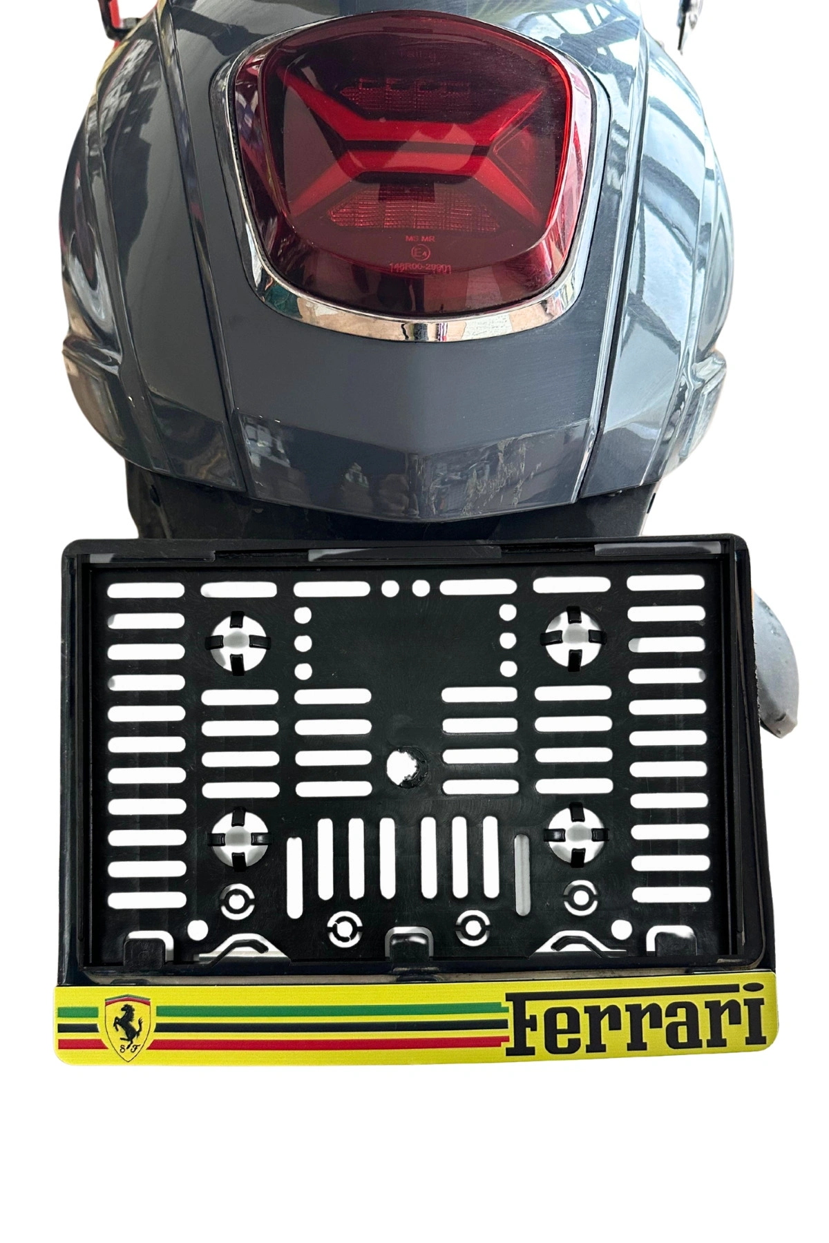 Motor Plakalık Ferrori Baskılı Motosiklet Plakalığı
