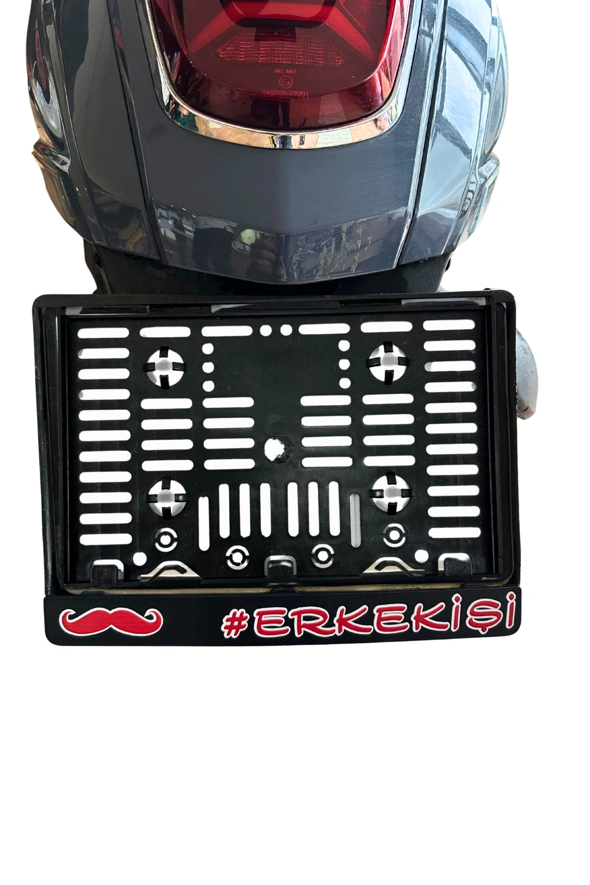 Motor Plakalık Erkek İşi Baskılı Motosiklet Plakalığı