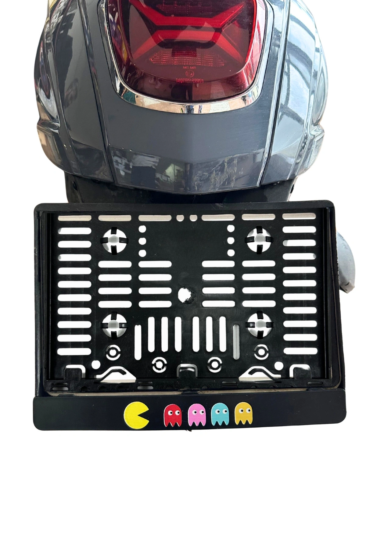 Motor Plakalık Pacman Baskılı Motosiklet Plakalığı