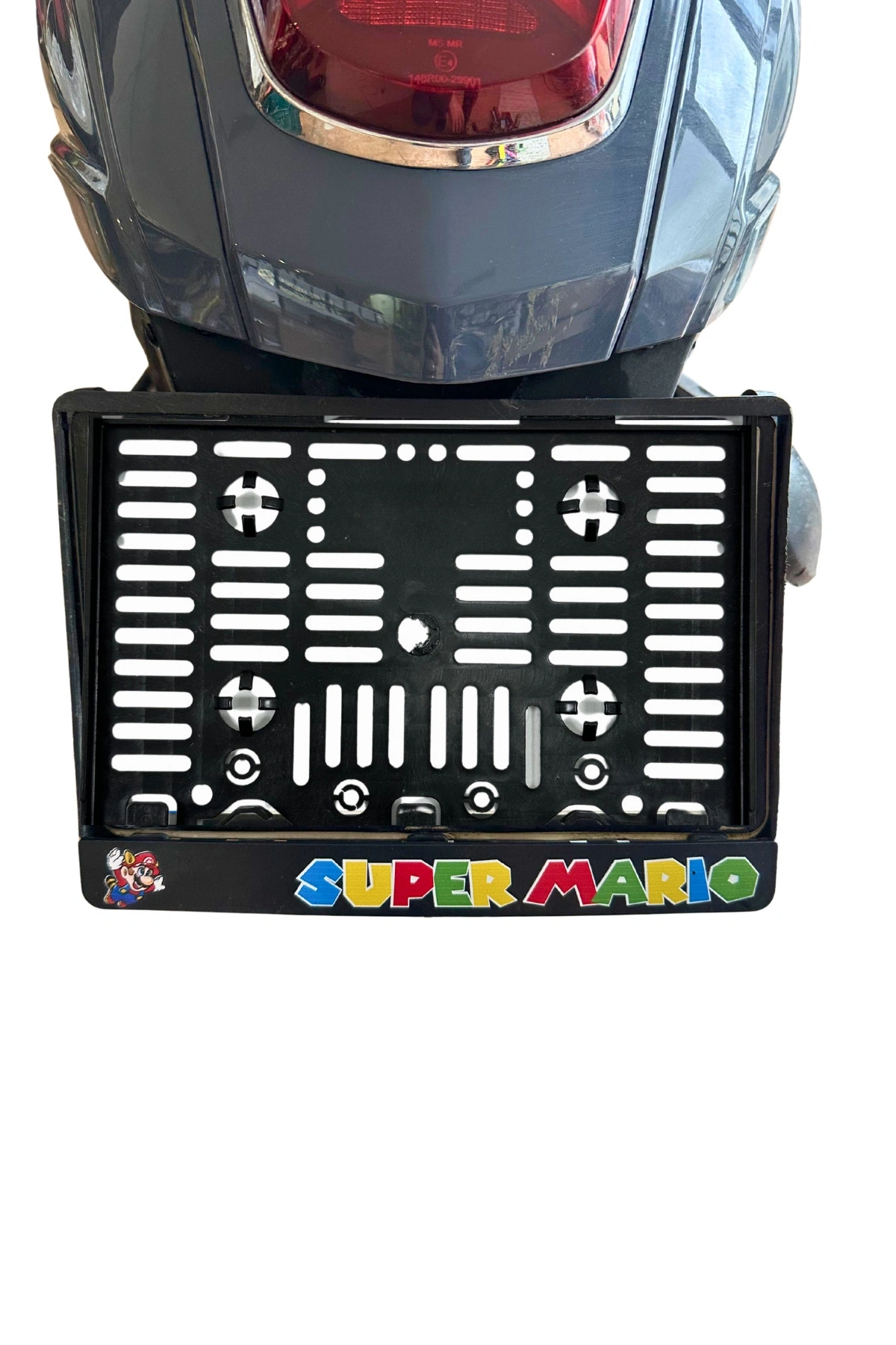 Motor Plakalık Super Mario Baskılı Motosiklet Plakalığı
