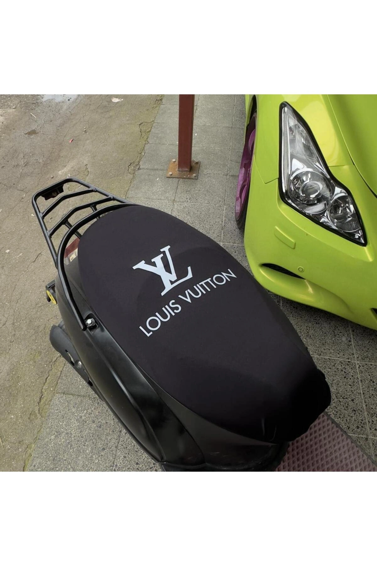 LUIS DESENLİ PENYE MOTOSİKLET KILIFI -MOTOR