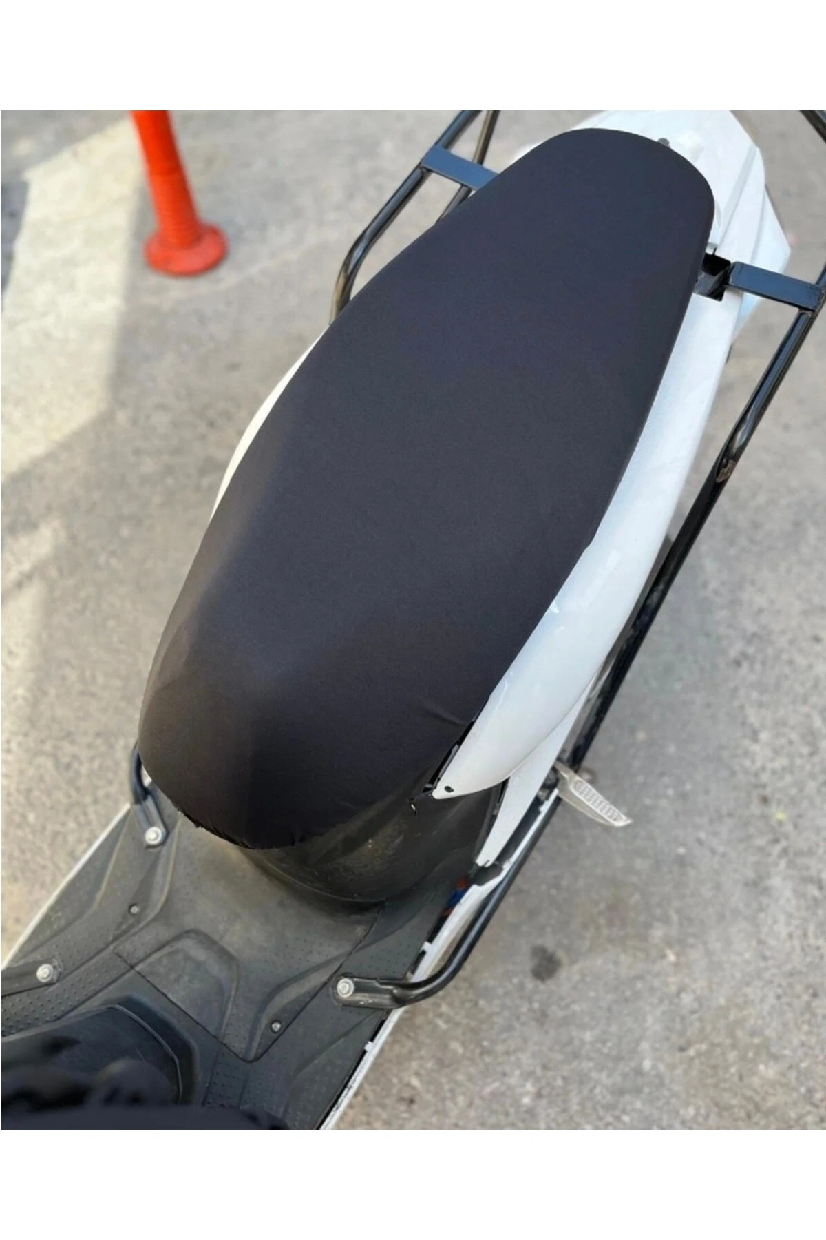 SİYAH DESENLİ PENYE MOTOSİKLET KILIFI -MOTOR