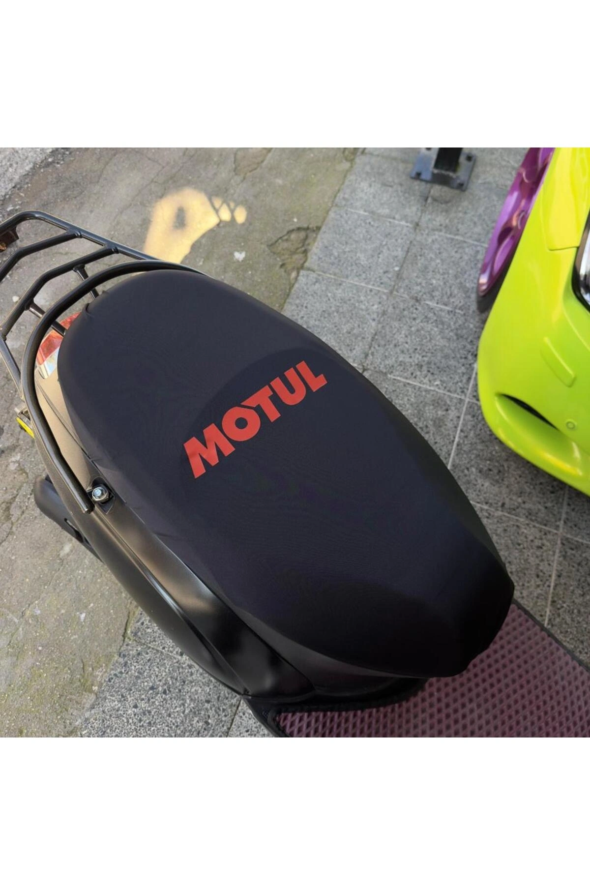 MOTUL SİYAH DESENLİ PENYE MOTOSİKLET KILIFI -MOTOR