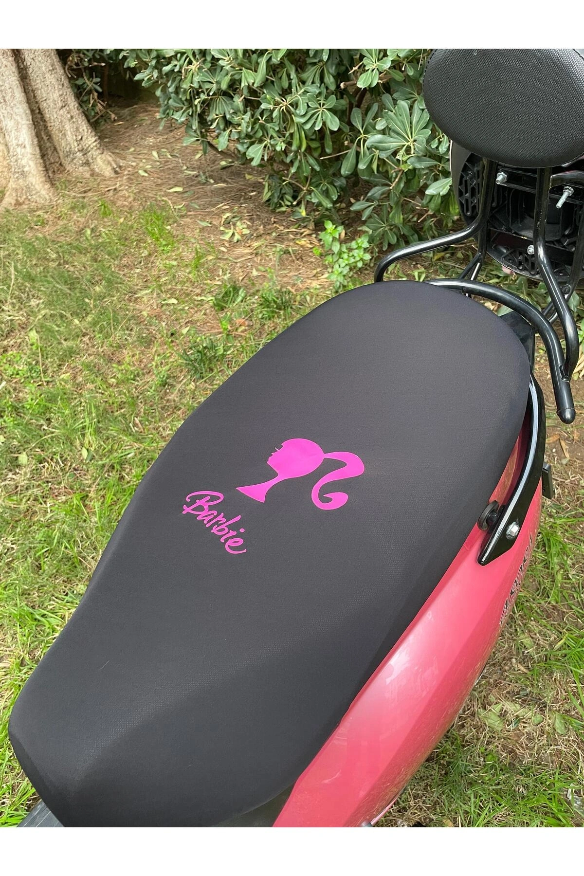 BARBİ DESENLİ Motosiklet Sele Koltuk Kılıfı 50 cc 150 cc uyumlu