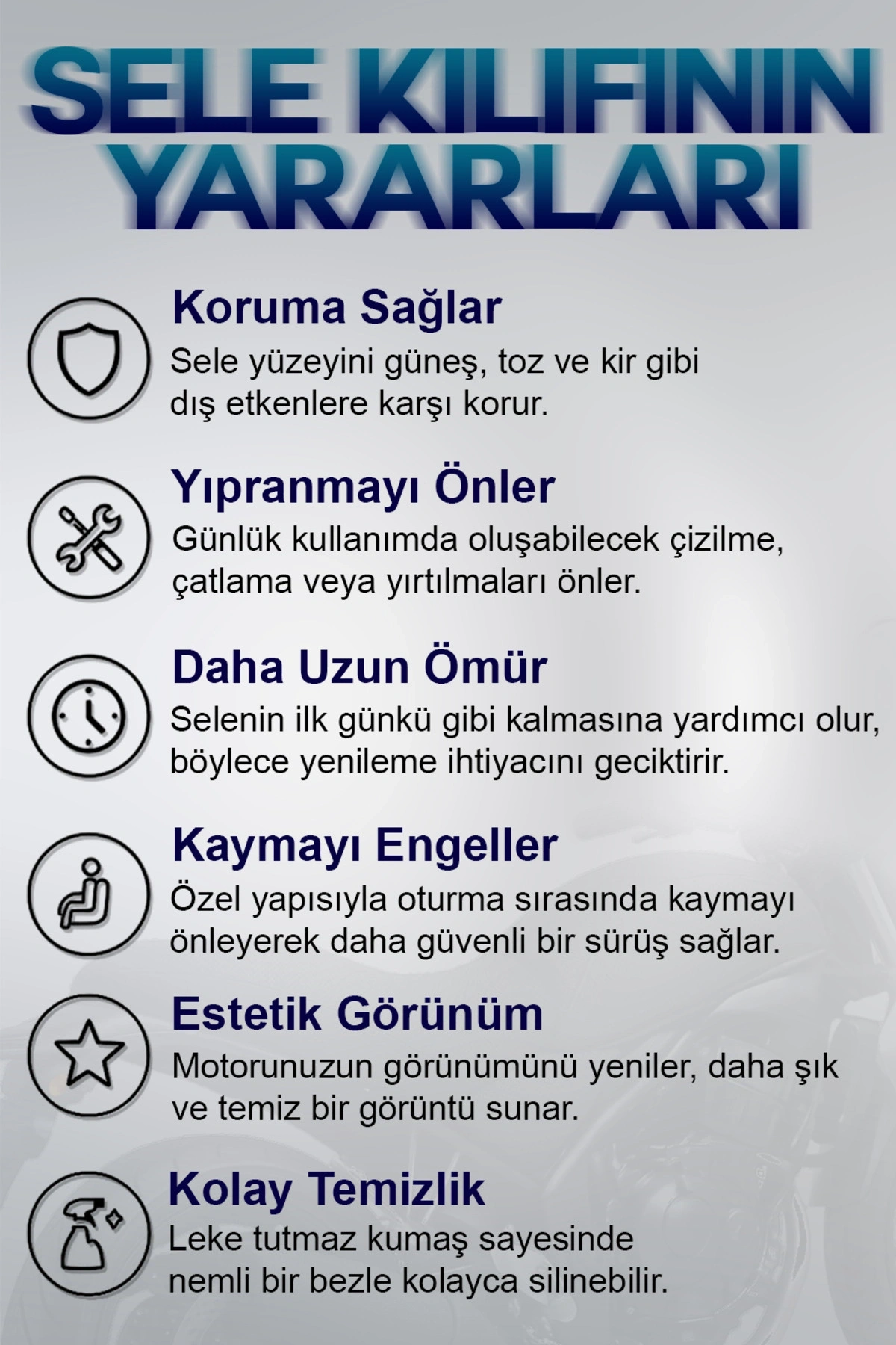 Vespa Cosa Siyah Kumaş Motosiklet Sele Kılıfı Logolu Penye Sele Koltuk Kılıfı-S