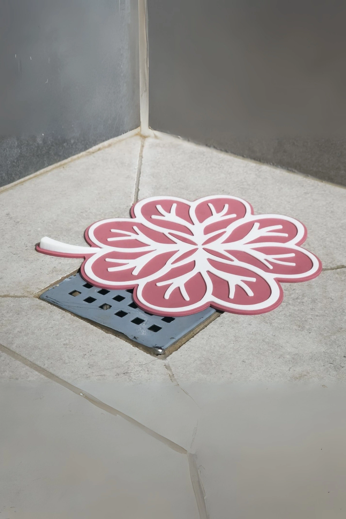 Gider Koku Önleyici Silikon Mat Banyo Mutfak Lavabo Balkon Gider Tıpası Kapağı Pembe