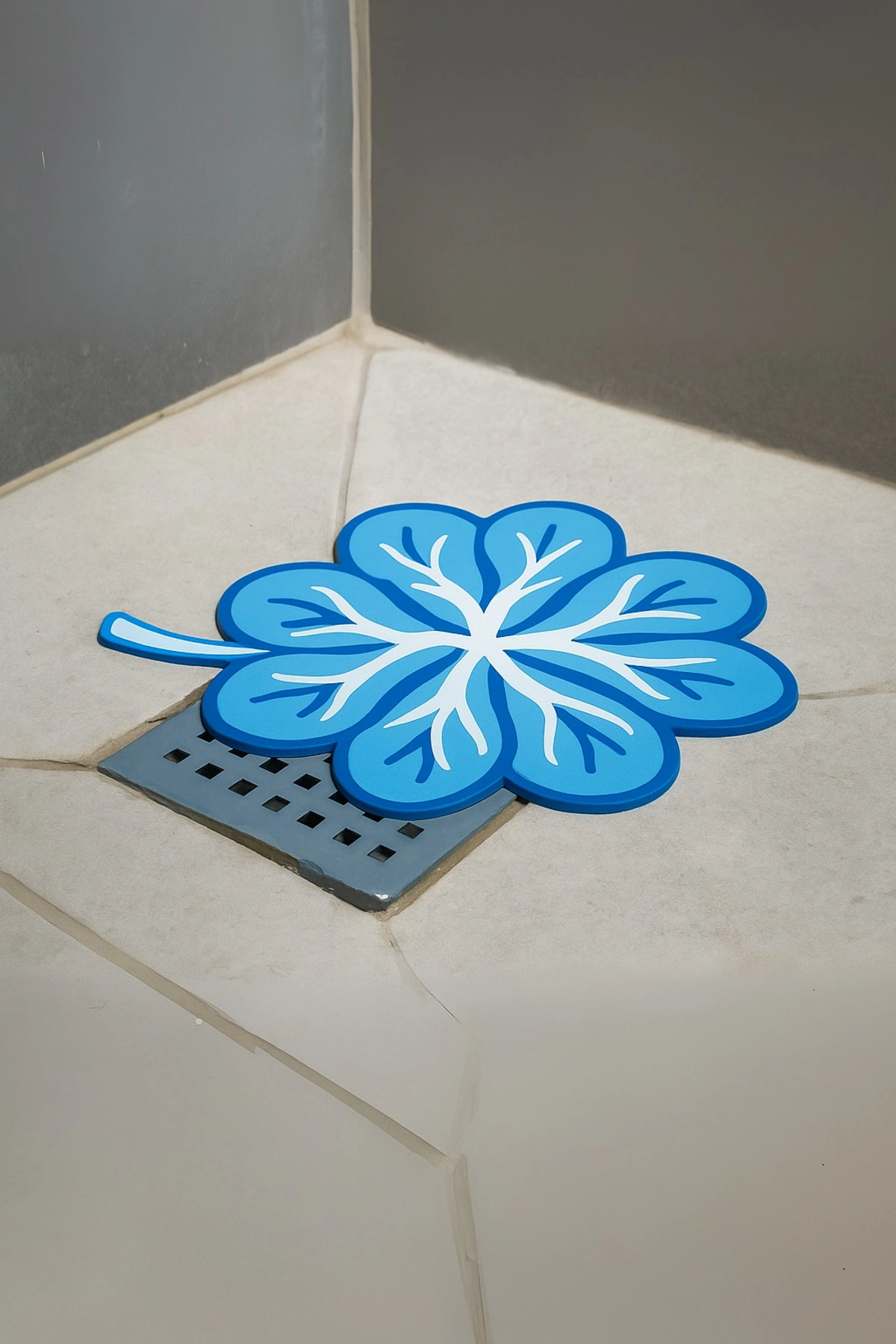 Gider Koku Önleyici Silikon Mat Banyo Mutfak Lavabo Balkon Gider Tıpası Kapağı Mavi