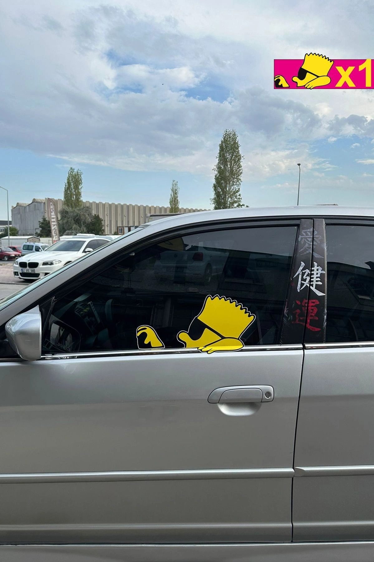 Simpsons Cam Sticker Otomobil Dekoru