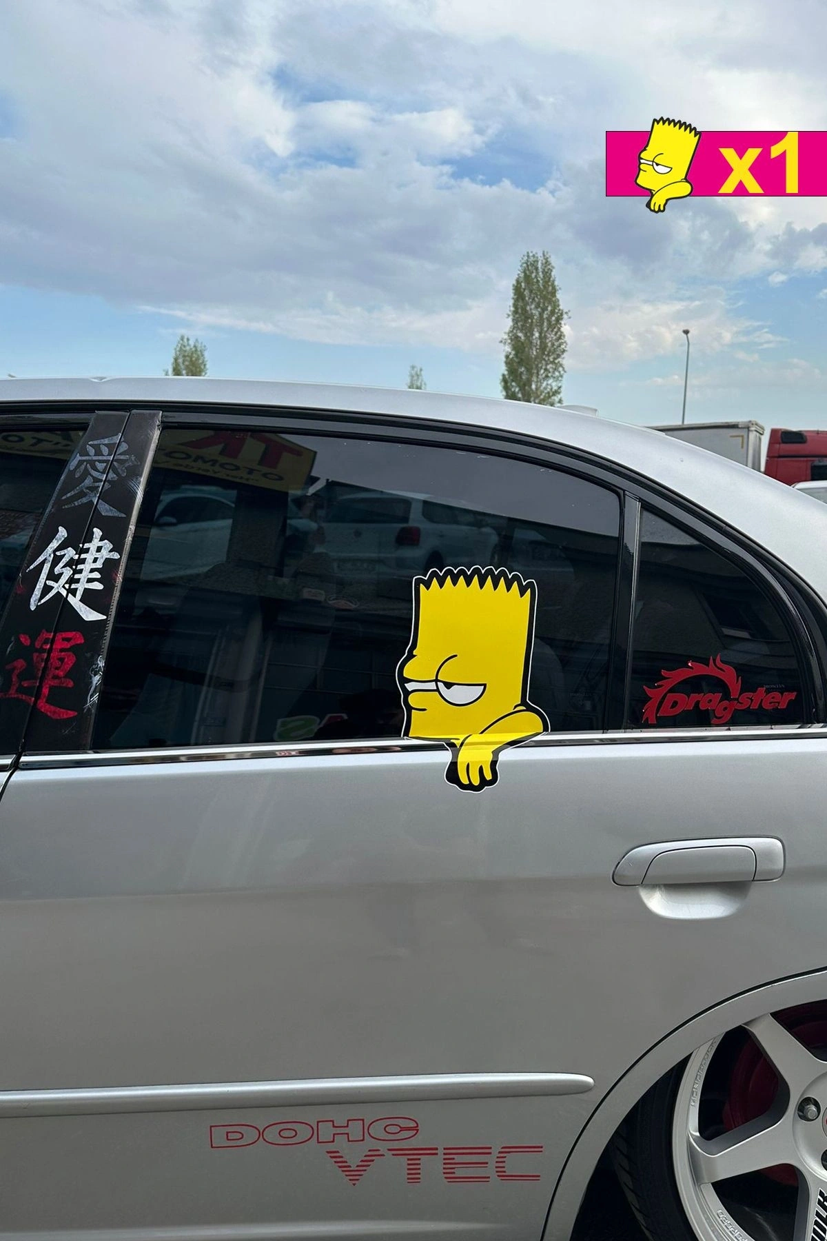 Simpsons Cam Sticker Otomobil Dekoru
