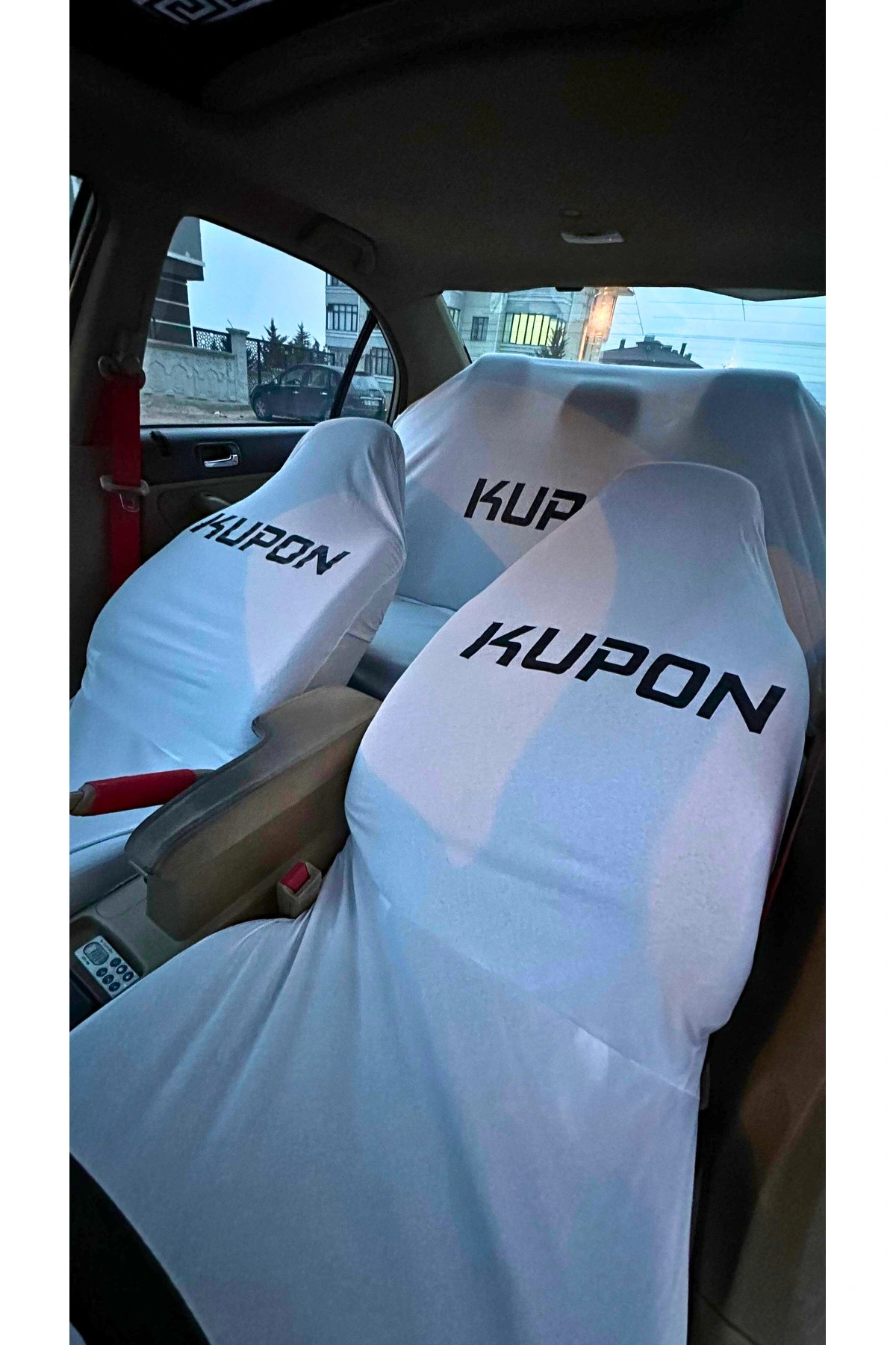 Kupon Baskılı Oto Servis Kılıfı