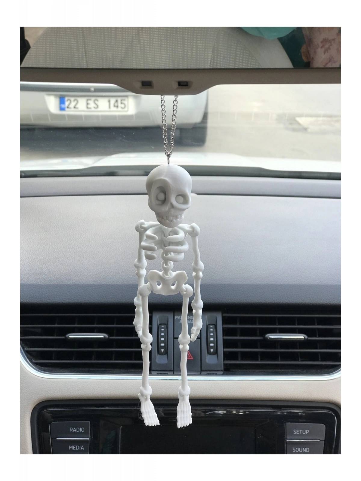 18 Cm Iskelet Ayna Süsü