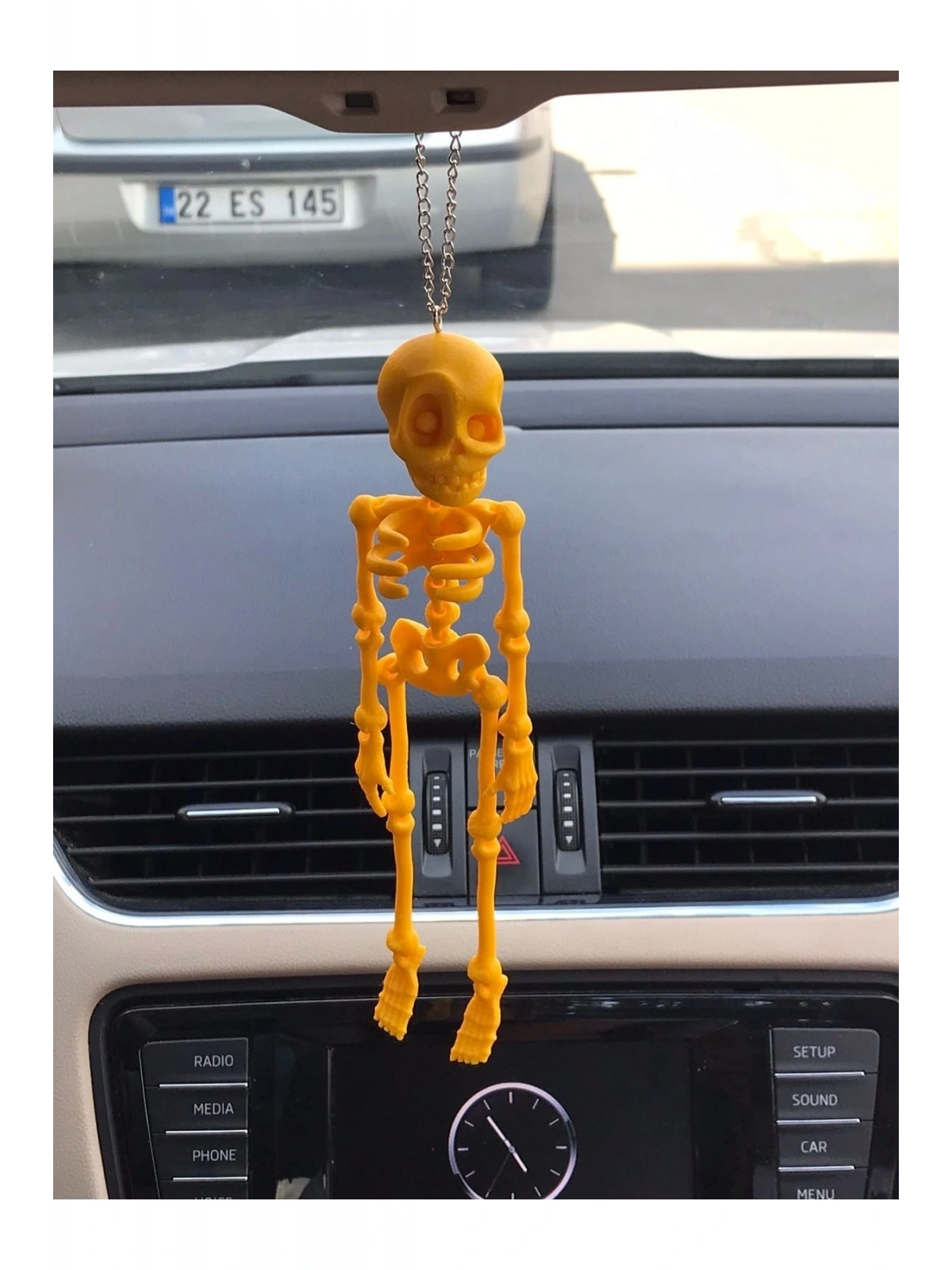 18 Cm Iskelet Ayna Süsü (SARI)
