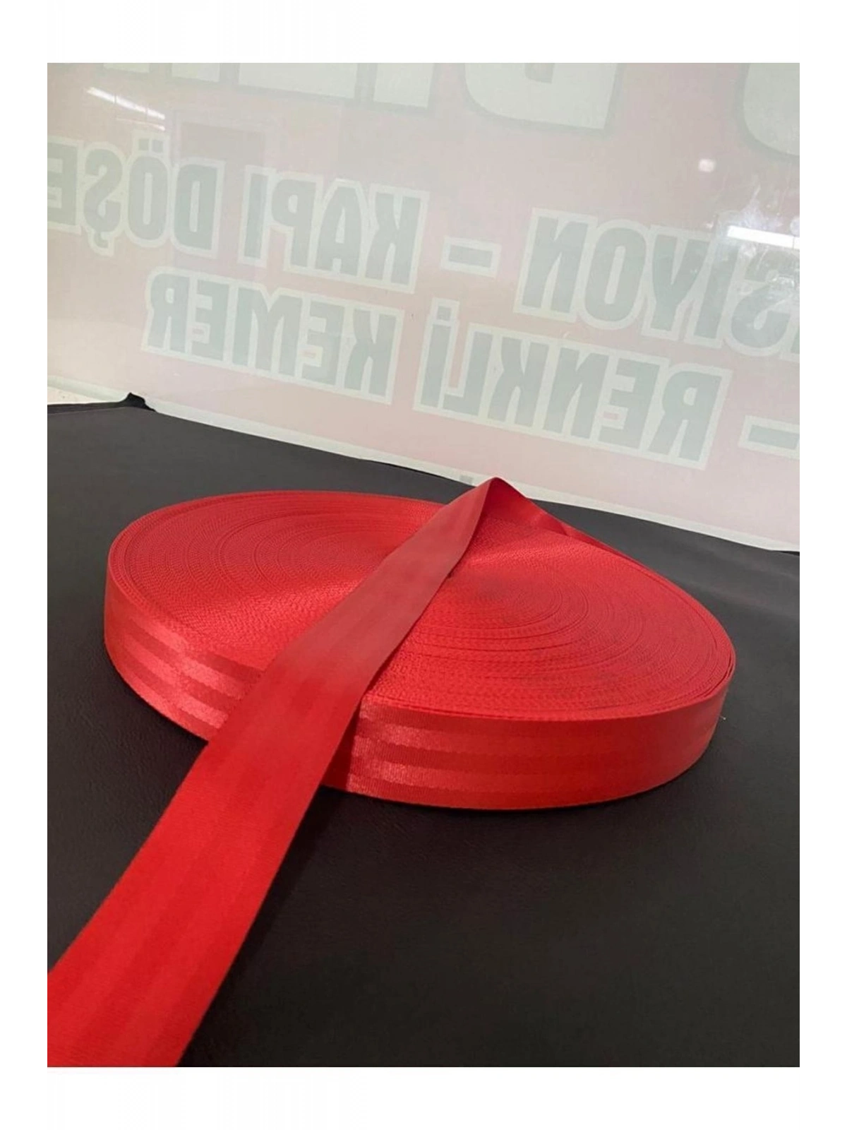 Renkli Emniyet Kemeri 15 Metre 5 Kemer Için [kırmızı]