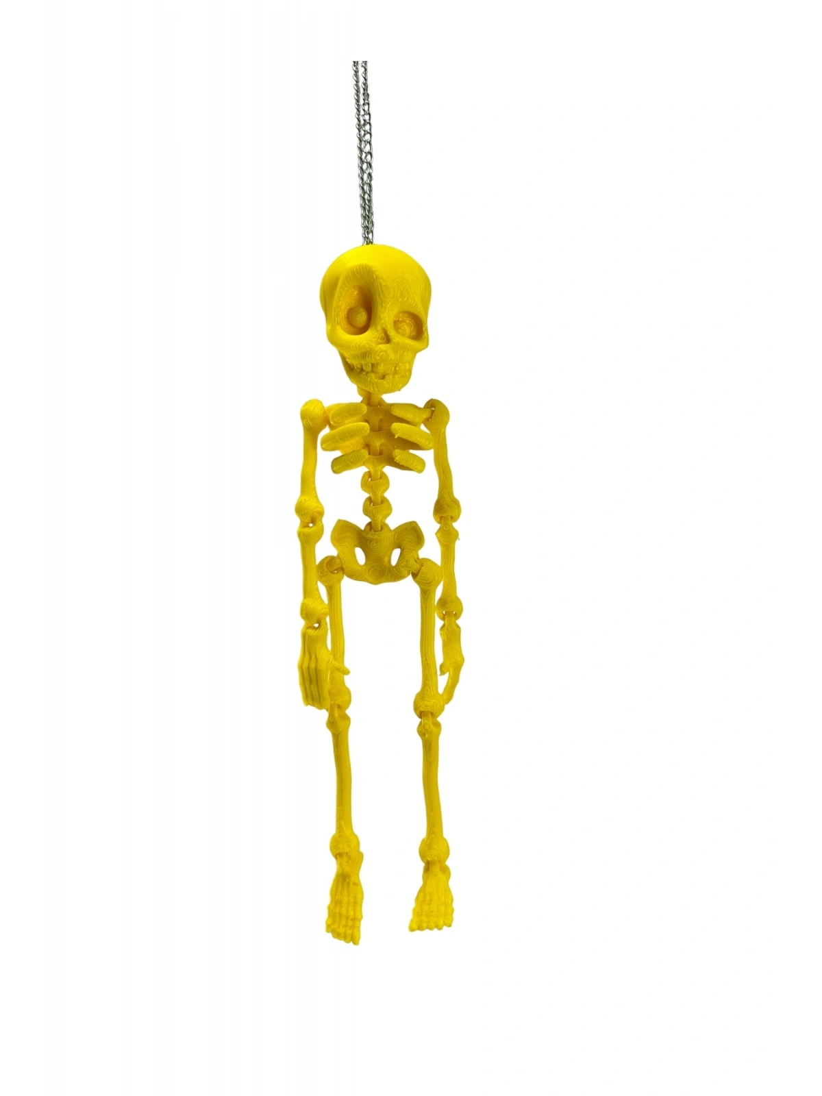 Sarı İskelet Dikiz Ayna Süsü 18 Cm Büyük