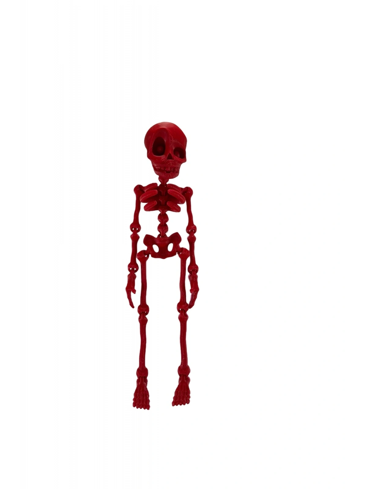 Kırmızı İskelet 25 cm Dikiz Ayna Süsü Büyük