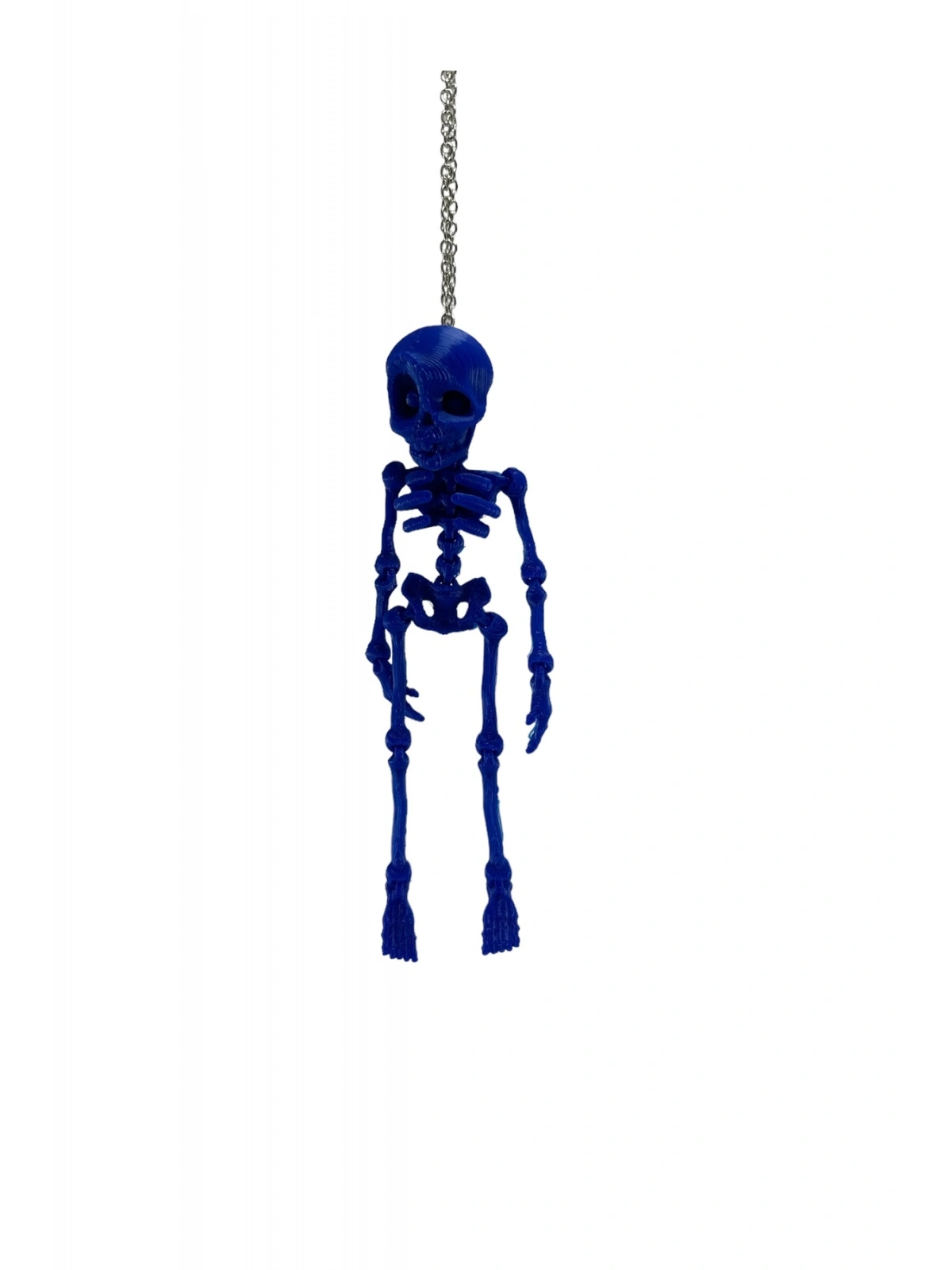 İskelet Dikiz Ayna Süsü Mavi 15 CM