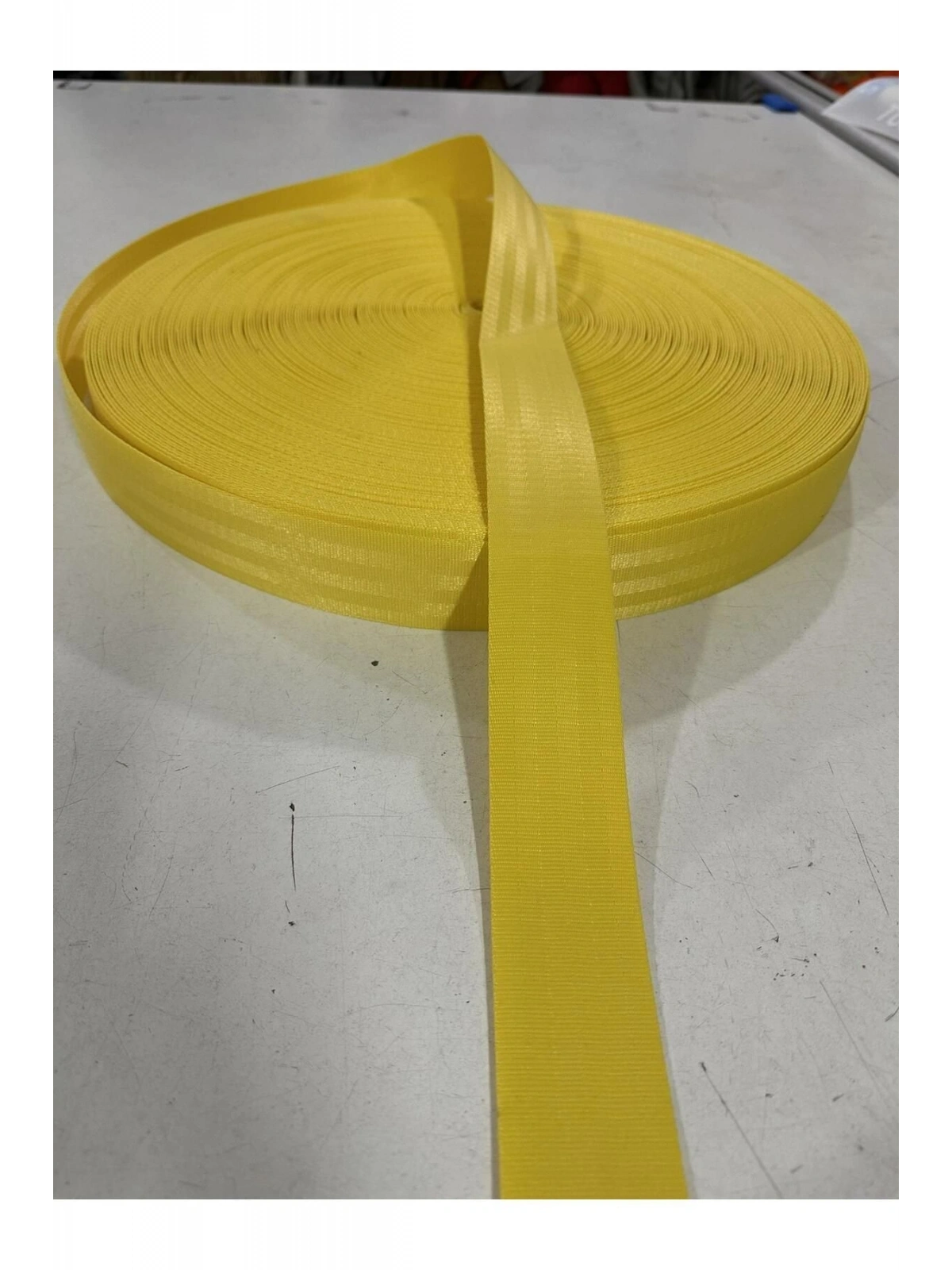 Renkli Emniyet Kemeri Sarı 50 Metre