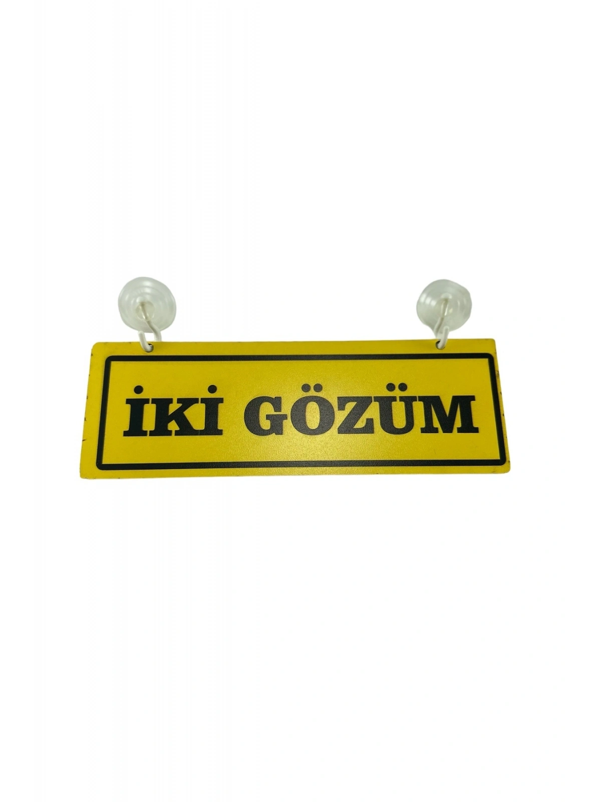 Cam Süsü Yazı ’İKİ GÖZLÜM’ Mdf Vantuzlu