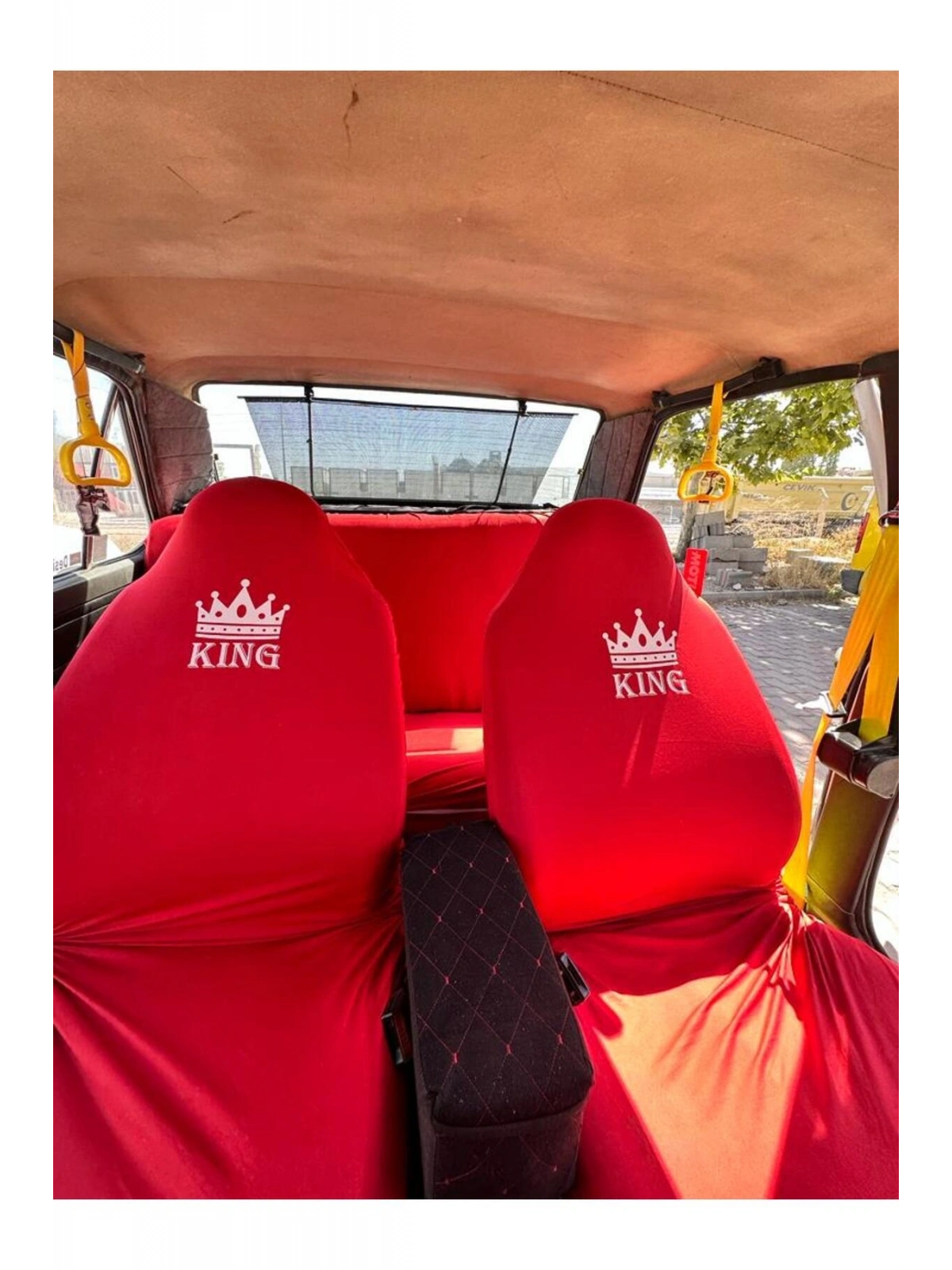 King Oto Servis Kılıfı Kırmızı
