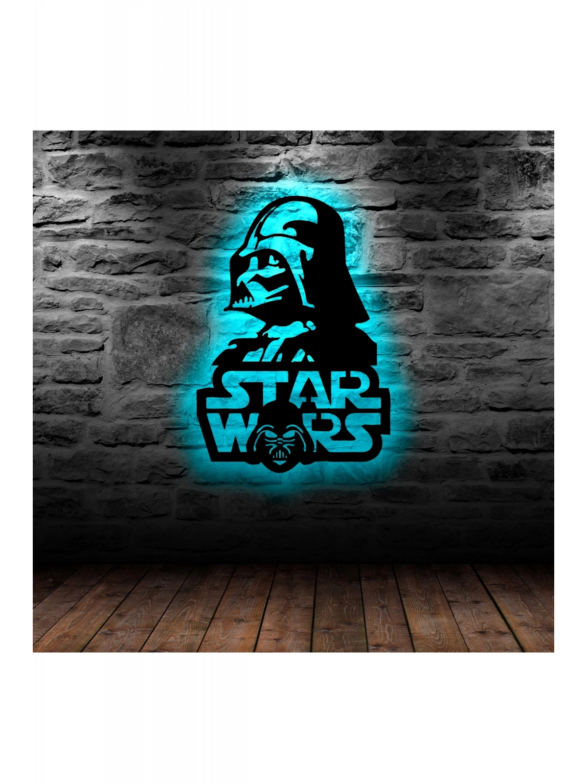 Duvar Dekoru Led Işıklı Star Wars Ful RGB Ful Aydınlatmalı